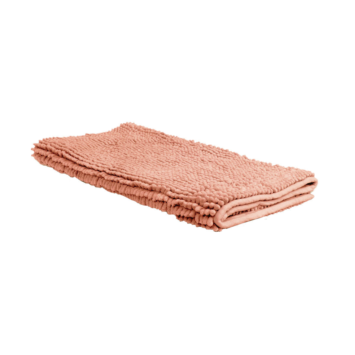 Chenille Toggle Bath Mat 50 x 80cm Coral Tristar Online