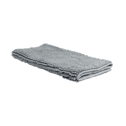 Chenille Toggle Bath Mat 50 x 80cm Grey Tristar Online