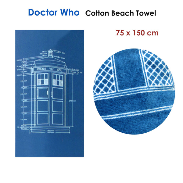 Cotton Bath / Beach Towel Doctor Who Tristar Online