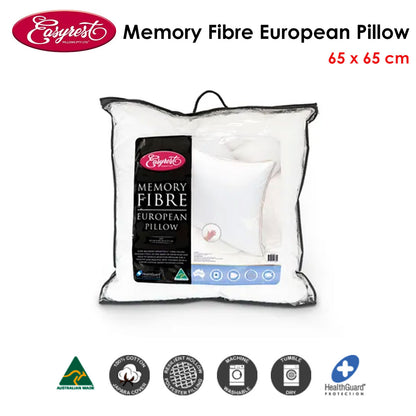 Easyrest Memory Fibre European Pillow 65 x 65 cm Tristar Online
