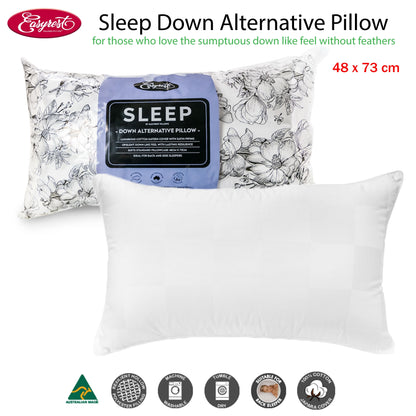 Easyrest Sleep Down Alternative Standard Pillow Suits Back Sleeper Tristar Online