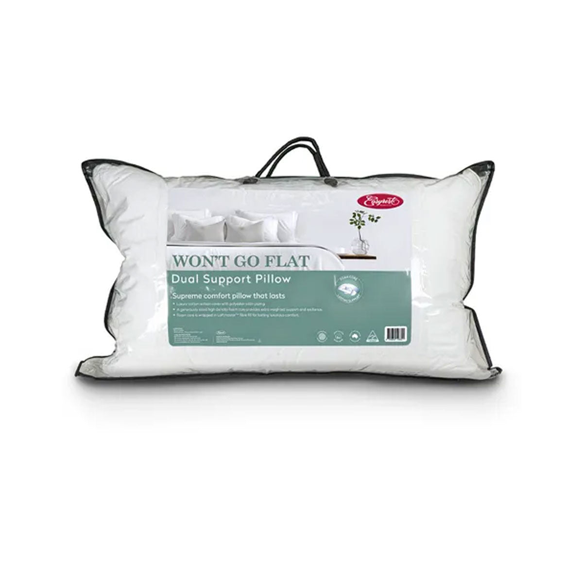 Easyrest Won't Go Flat Dual Support Standard Pillow 48 x 73 cm Tristar Online