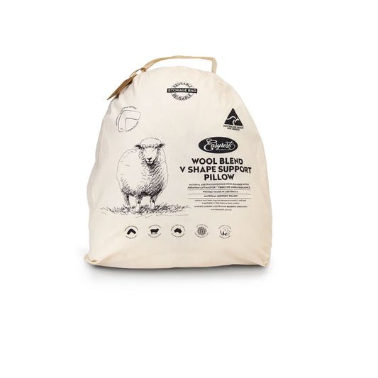 Easyrest Wool Blend V Pillow in Fabric Bag Tristar Online