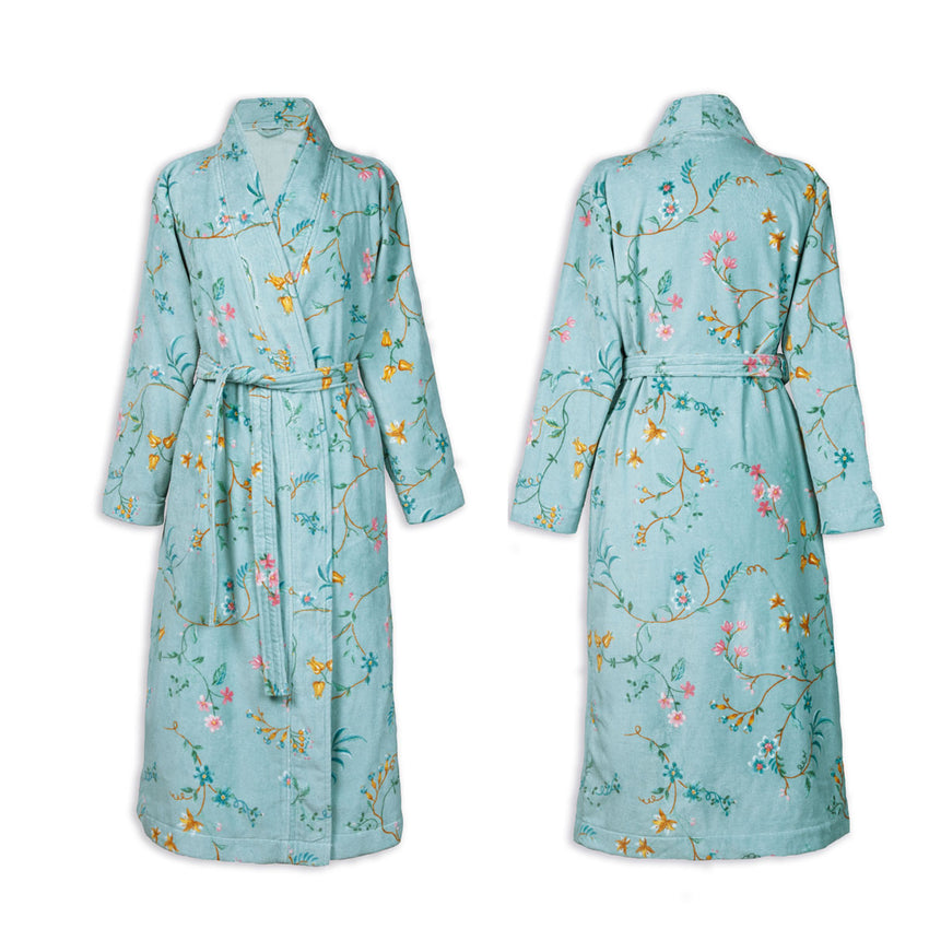 PIP Studio Les Fleurs Cotton Bath Robe Blue XXL Tristar Online