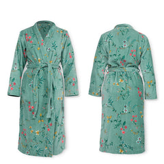 PIP Studio Les Fleurs Cotton Bath Robe Green XXL Tristar Online