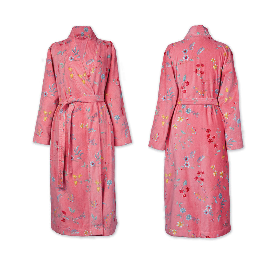 PIP Studio Les Fleurs Cotton Bath Robe Pink XXL Tristar Online