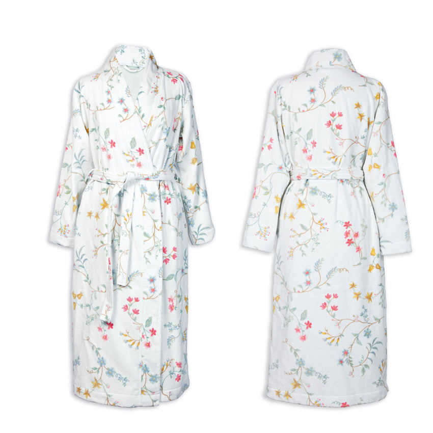 PIP Studio Les Fleurs Cotton Bath Robe White M Tristar Online