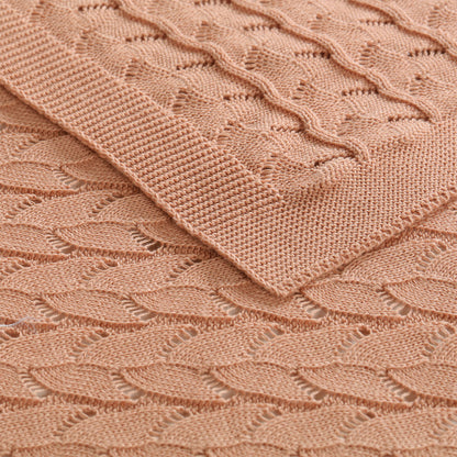 Little Gem Lyla Dusty Pink Cotton Baby Blanket 75 x 100 cm Tristar Online