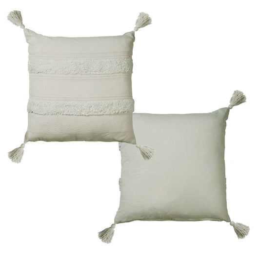 Accessorize Indra Cotton Cover Filled Cushion - Grey Tristar Online