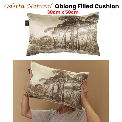 Bedding House Odetta Natural Oblong Filled Cushion 30cm x 50cm Tristar Online
