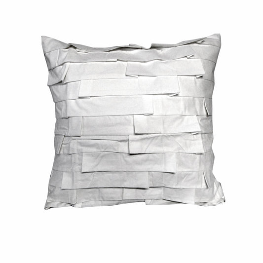 Accessorize Pleats White 45x45 cm Square Filled Cushion Tristar Online