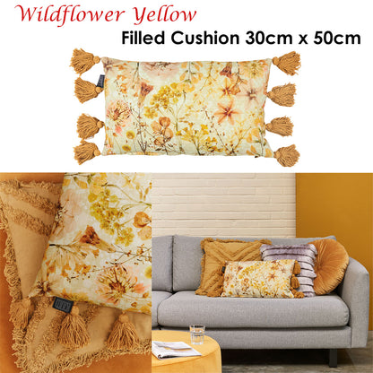 Bedding House Wildflower Yellow Filled Oblong Cushion Tristar Online