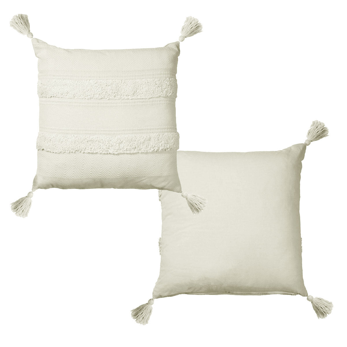 Accessorize Indra Cotton Cushion Cover Off White Tristar Online