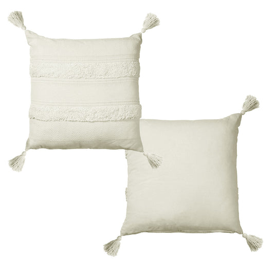 Accessorize Indra Cotton Cushion Cover Off White Tristar Online