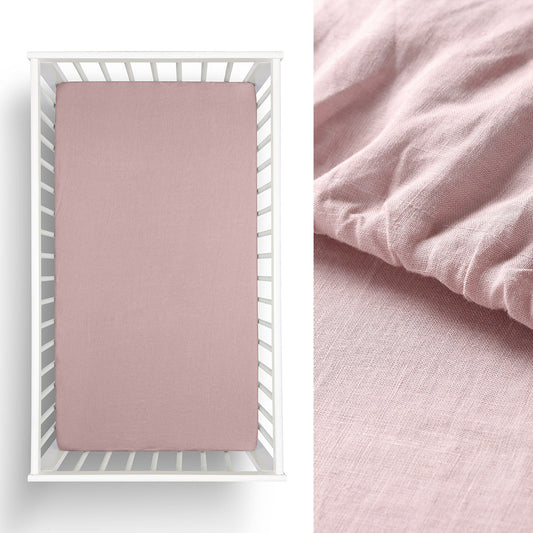 Little Gem 1 Pc Pale Mauve Hemp Cot Fitted Sheet Tristar Online
