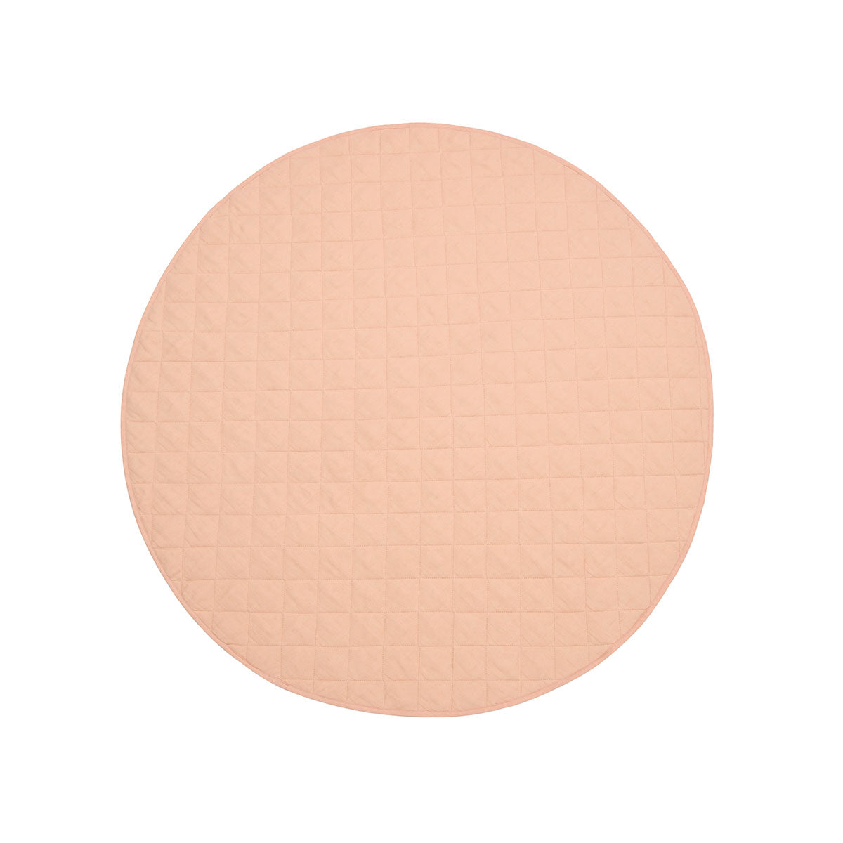 Little Gem Round Linen Cotton Baby Play Mat Peach 130cm Diameter Tristar Online