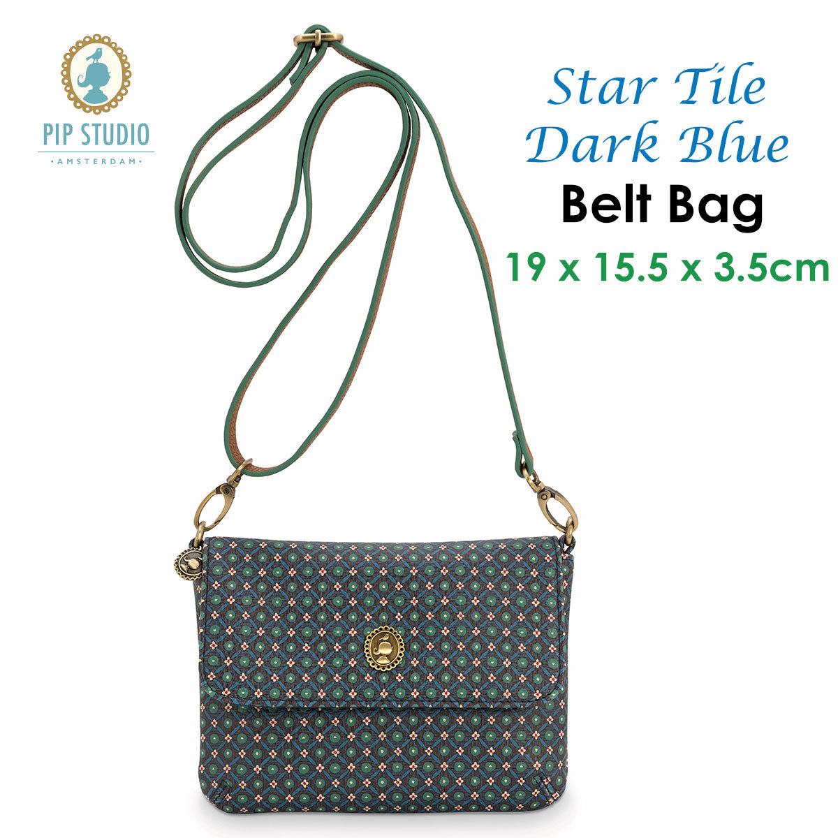 PIP Studio Star Tile Dark Blue Belt Bag Tristar Online