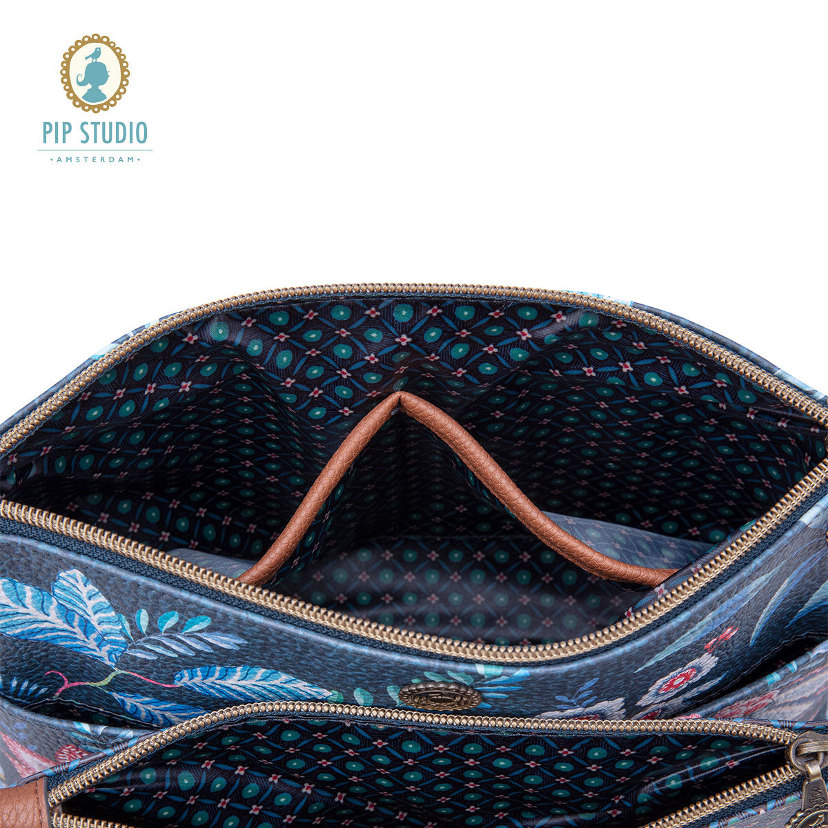 PIP Studio Combi Flower Festival Dark Blue Cosmetic Bag Tristar Online