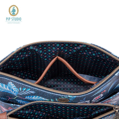 PIP Studio Combi Flower Festival Dark Blue Cosmetic Bag Tristar Online