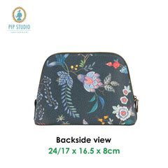 PIP Studio Flower Festival Dark Blue Medium Triangle Cosmetic Bag Tristar Online