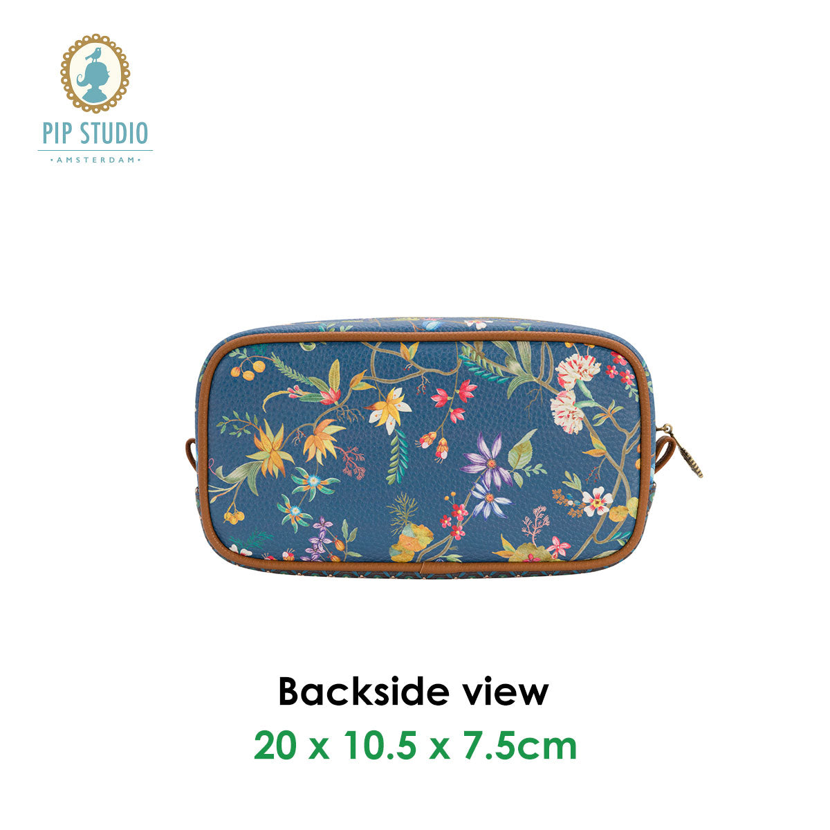 PIP Studio Petites Fleurs Dark Blue Small Square Cosmetic Bag Tristar Online