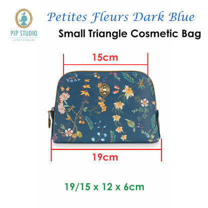 PIP Studio Petites Fleurs Dark Blue Small Triangle Cosmetic Bag Tristar Online