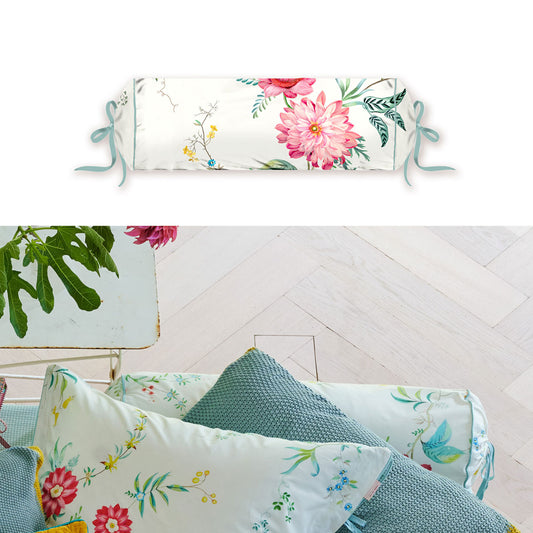 PIP Studio Fleur Grandeur White Neck Roll Cushion Tristar Online