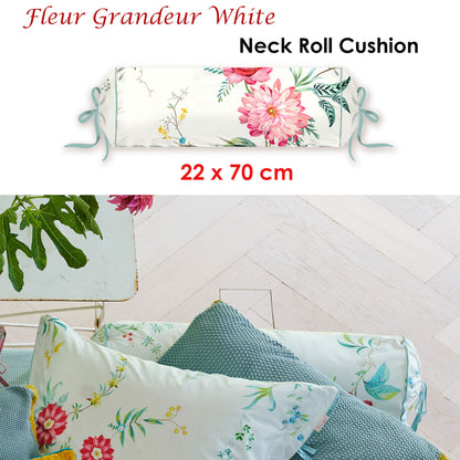 PIP Studio Fleur Grandeur White Neck Roll Cushion Tristar Online