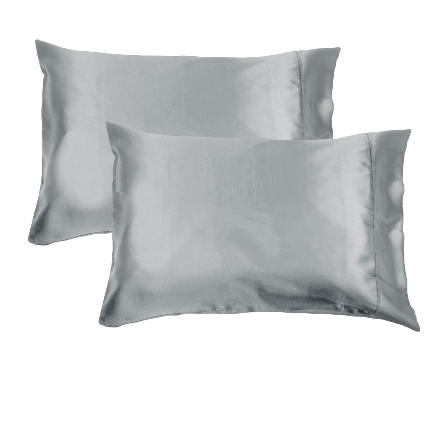Accessorize 300TC Deluxe Essentials Satin Standard Pillowcases Silver Tristar Online