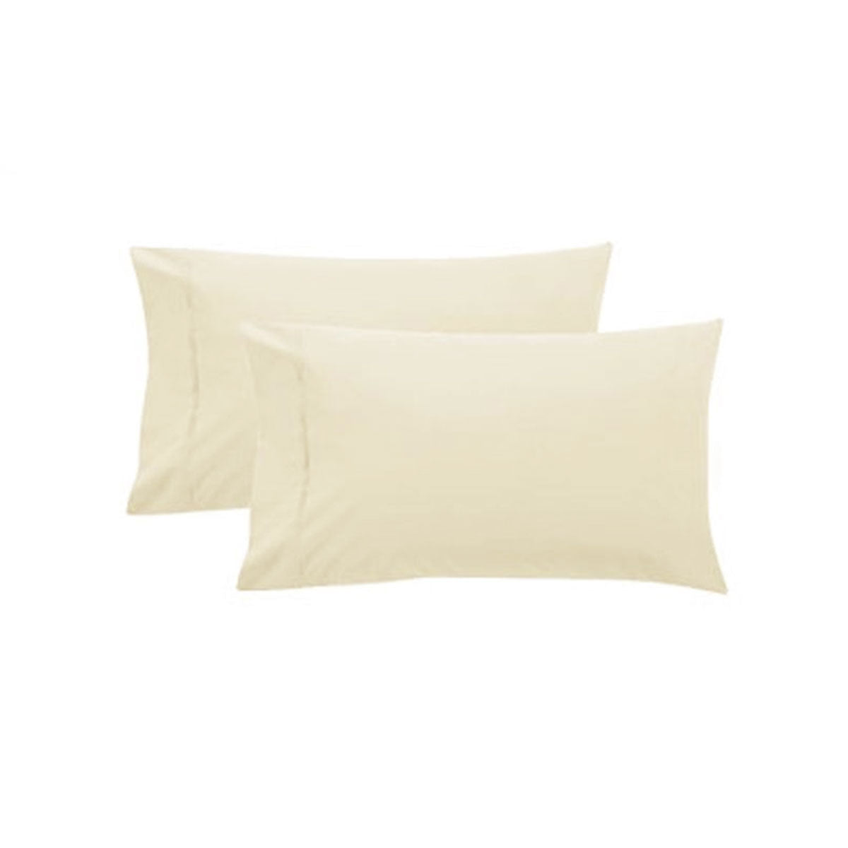 Pair of Pure Cotton 250TC Standard Pillowcases Cream Tristar Online