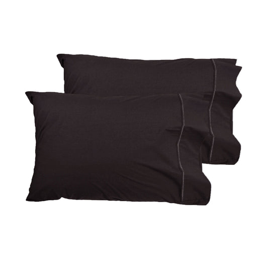 Grand Aterlier Pair of Queen Sized Pillowcases - Walnut Tristar Online