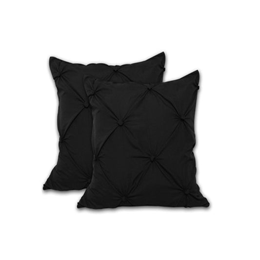 Accessorize 2 Pce Puffy European Pillowcases Black Tristar Online