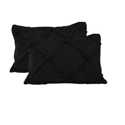 Accessorize 2 Pce Puffy Standard Pillowcases Black Tristar Online
