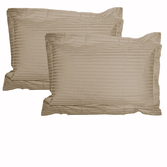 Accessorize 325TC Pair of Stripe Jumbo / Queen Pillowcases Linen Tristar Online