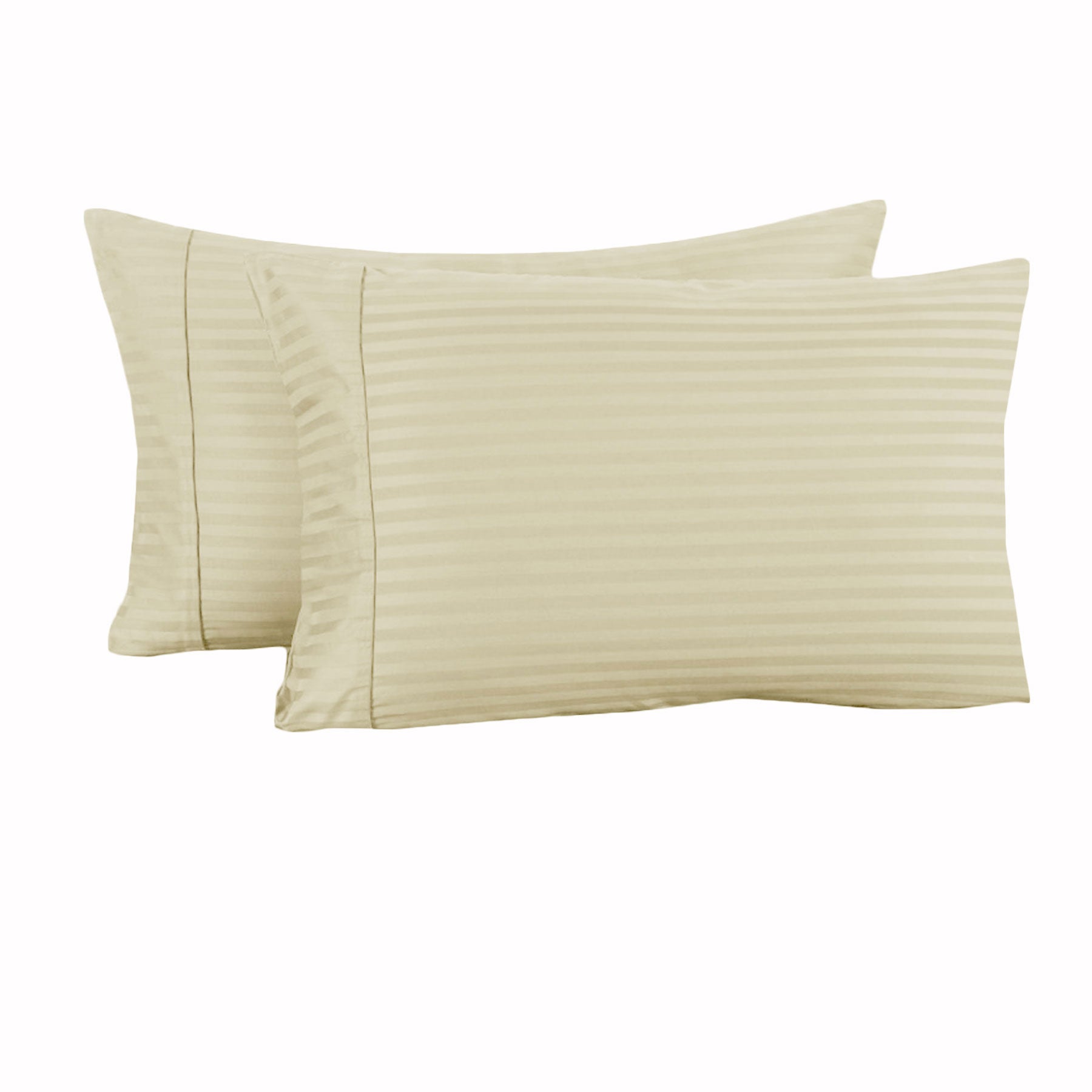 Accessorize 325TC Pair of Cuffed Standard Pillowcases Ecru Tristar Online