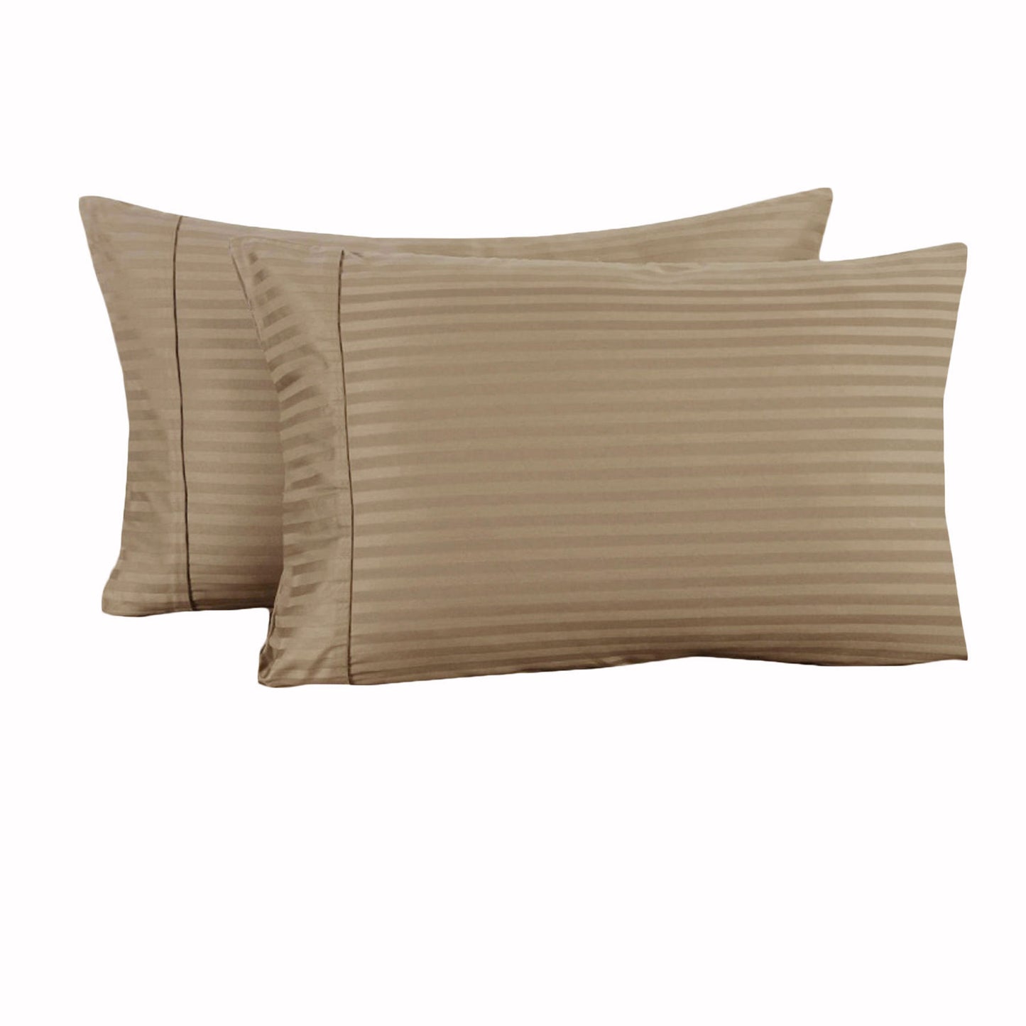 Accessorize 325TC Pair of Cuffed Standard Pillowcases Mocha Tristar Online