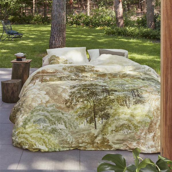 Bedding House Arcadia Green Cotton Sateen Quilt Cover Set King Tristar Online