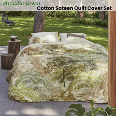 Bedding House Arcadia Green Cotton Sateen Quilt Cover Set King Tristar Online