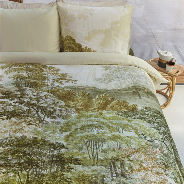 Bedding House Arcadia Green Cotton Sateen Quilt Cover Set King Tristar Online