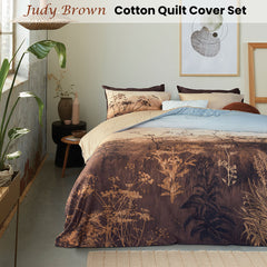 Bedding House Judy Brown Cotton Quilt Cover Set King Tristar Online