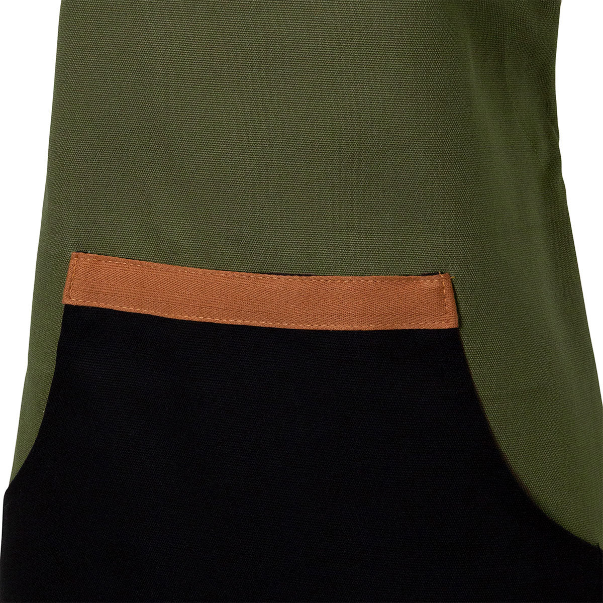 J Elliot Home Selby Cotton Apron 83 x 68 cm Olive & Black Tristar Online