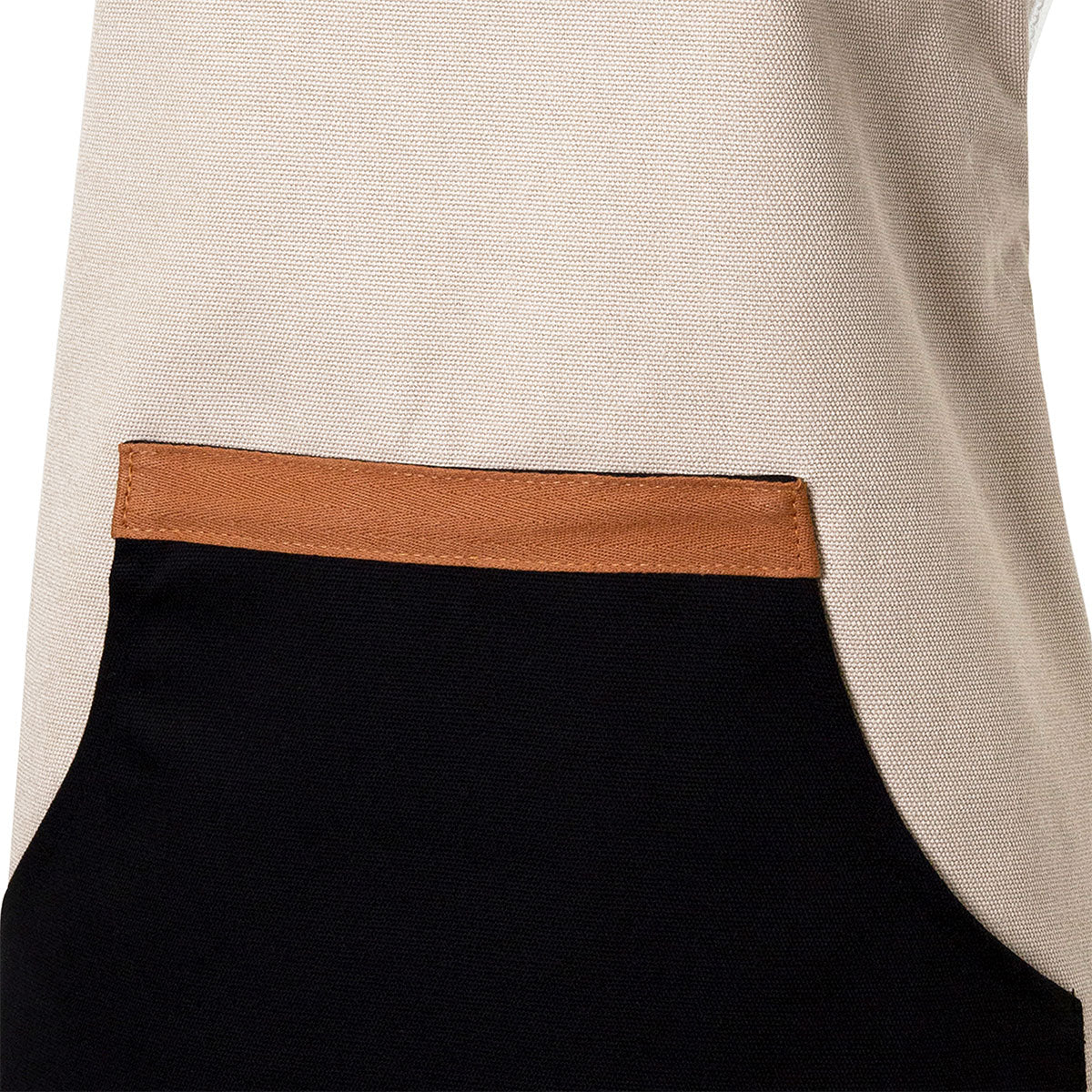 J Elliot Home Selby Cotton Apron 83 x 68 cm Sandstone & Black Tristar Online