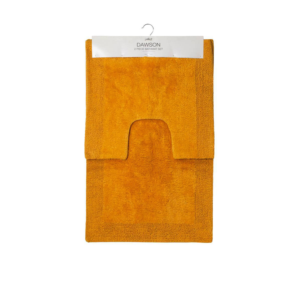 J.Elliot Home Home 2000GSM 2 Pce Dawson 100% Cotton Bath Mat Set Mustard Tristar Online