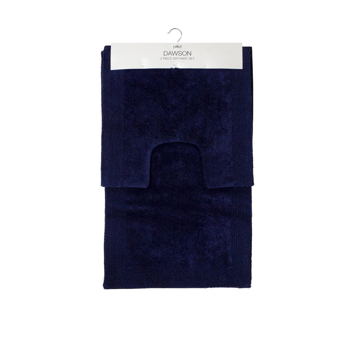 J.Elliot Home Home 2000GSM 2 Pce Dawson 100% Cotton Bath Mat Set Navy Tristar Online