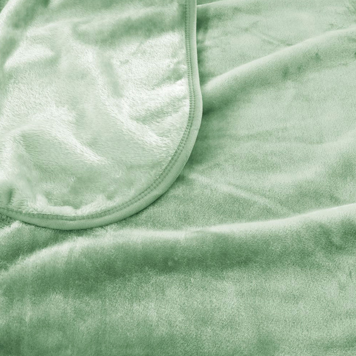 J.Elliot Home 450gsm Solid Faux Mink Blanket Sage Tristar Online
