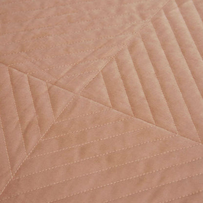 J.Elliot Home Merida Clay Pink Velvet Quilted Coverlet Set Queen/King Tristar Online