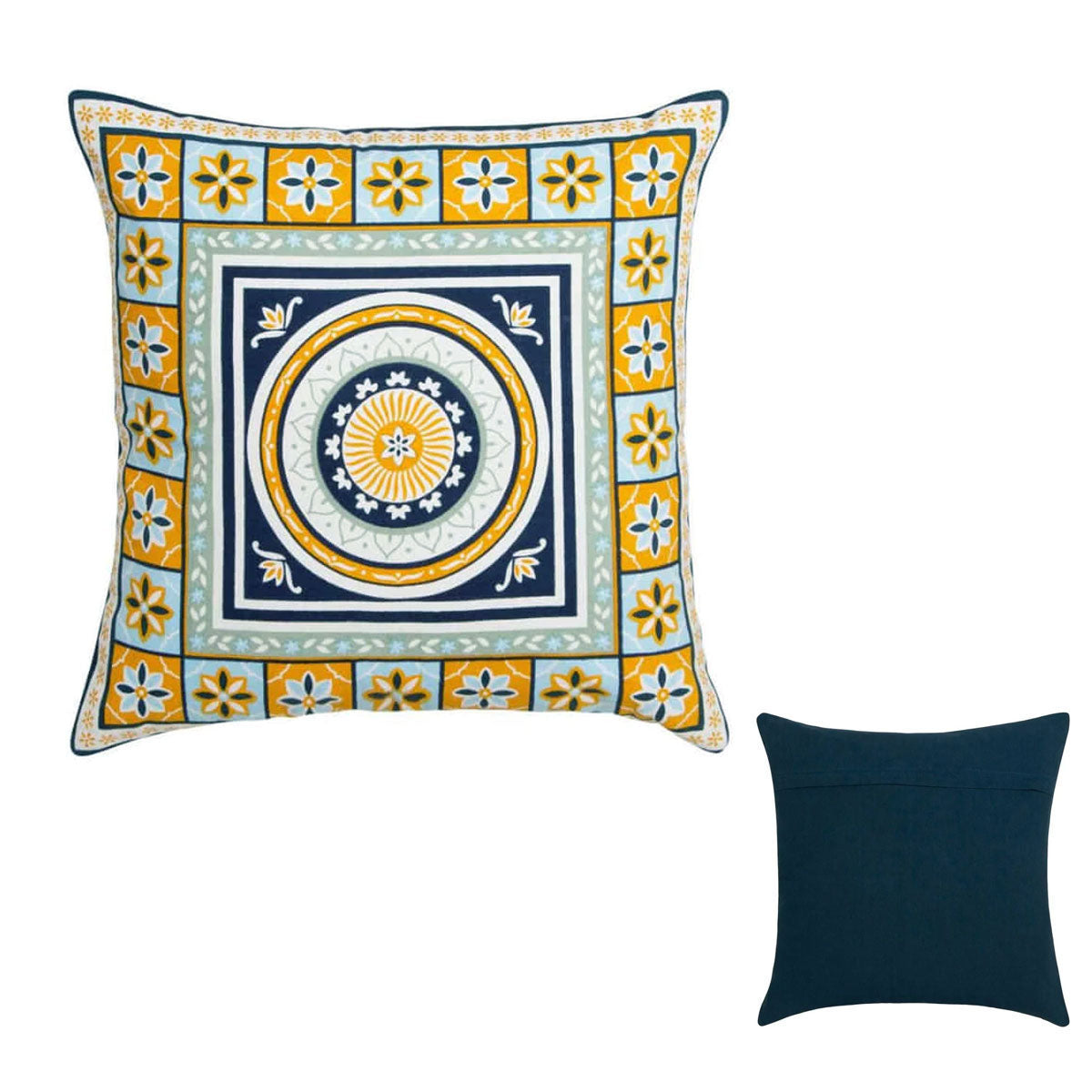 J Elliot Home Kasbah Luxury Filled Cushion 50 x 50cm Blue Tristar Online
