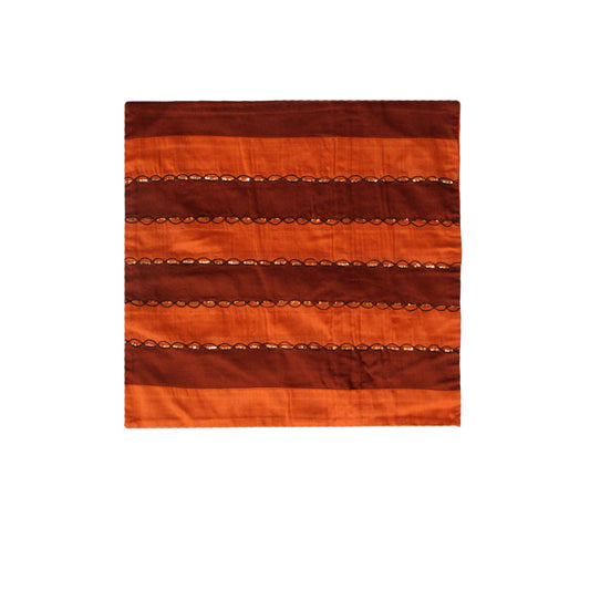 IDC Homewares Ayra Sequined Embroidered Cushion Cover Burnt Orange Tristar Online