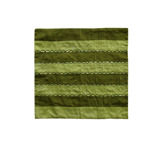 IDC Homewares Ayra Sequined Embroidered Cushion Cover Olive Tristar Online