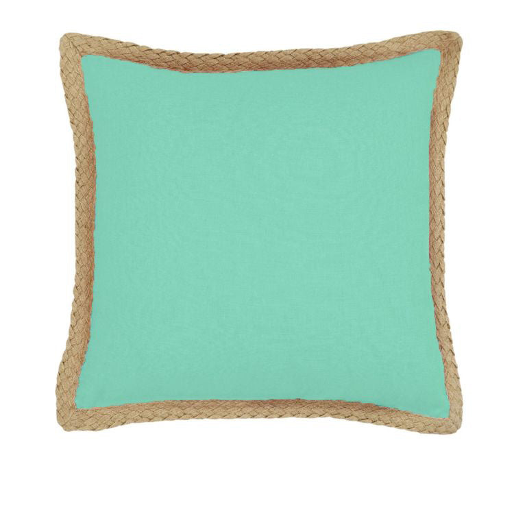 J Elliot Home Mornington Linen Cushion Cover 50 x 50 cm Mint Tristar Online